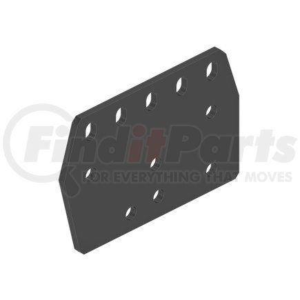 16-21849-000 by FREIGHTLINER - Frame Spacer Bracket - Steel, 289.2 mm x 185 mm, 9.52 mm THK