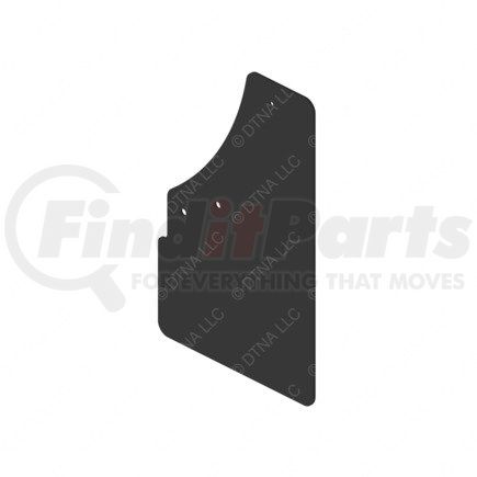 17-16912-004 by FREIGHTLINER - Mud Guard - Non-Reinforced Rubber, 635.8 mm x 394 mm, 4.7 mm THK