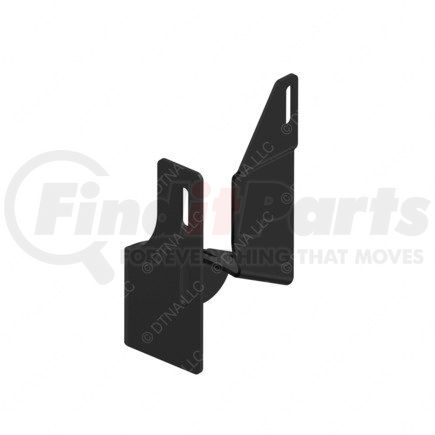 17-17150-000 by FREIGHTLINER - Hood Lift Support Bracket - Left Side, Steel, Black, 9.25 in. x 4.01 in.