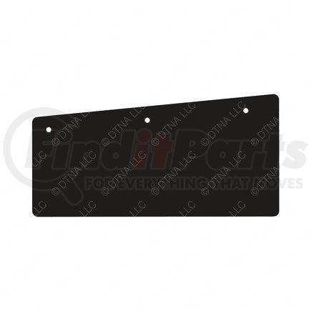 17-18032-004 by FREIGHTLINER - Mud Guard - Glass Fiber Reinforced With Rubber, 446 mm x 221 mm, 4.7 mm THK