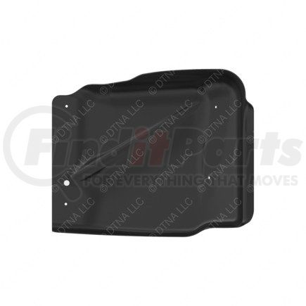 17-19038-000 by FREIGHTLINER - Mud Flap - Left Side, Polyethylene, Black, 785.44 mm x 653.47 mm, 3 mm THK