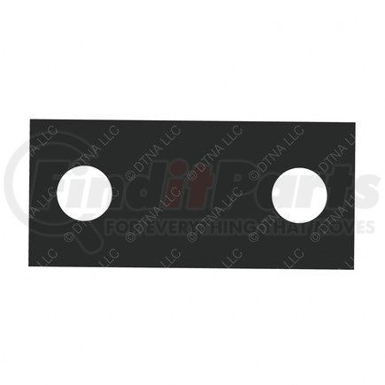 17-15665-000 by FREIGHTLINER - Hood Latch Spacer - Aluminum, Black, 26.5 mm x 12 mm, 3.17 mm THK