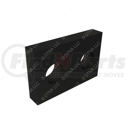 17-15665-001 by FREIGHTLINER - Multi-Purpose Hardware - Aluminum, Black, 18.5 mm x 12 mm, 3.18 mm THK