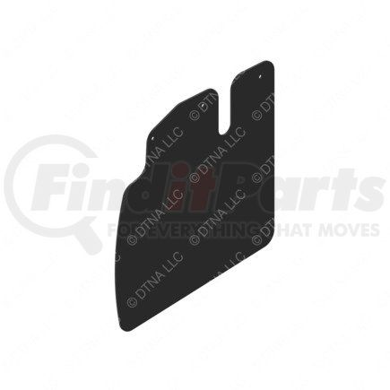 17-21045-004 by FREIGHTLINER - Bumper Splash Shield - Right Side, Rubber, 363.91 mm x 379.49 mm, 3.18 mm THK