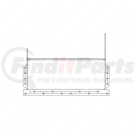 18-26969-000 by FREIGHTLINER - Firewall - Steel, 571.5 mm x 312.17 mm, 3.03 mm THK