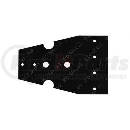 18-27559-000 by FREIGHTLINER - Cab Floor Mounting Bracket - Steel, Black, 0.18 in. THK