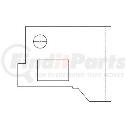 18-28893-002 by FREIGHTLINER - Thermal Acoustic Insulation - Body, Cab48/70 In, Rear