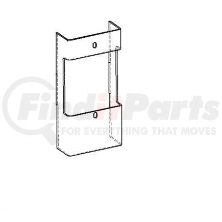 18-33584-000 by FREIGHTLINER - Transmission Shift Lever Housing Bracket - Aluminum, 0.08 in. THK