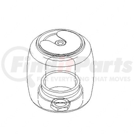 18-45068-000 by FREIGHTLINER - Air Suspension Spring - 109.20 mm Dia.