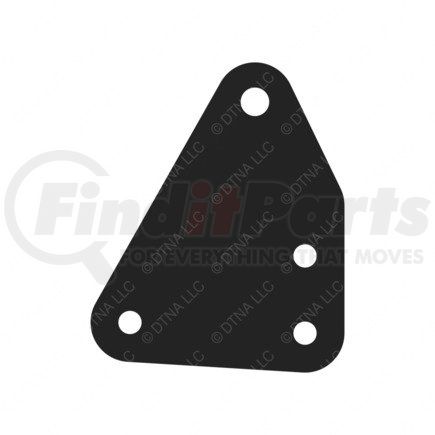 18-46225-000 by FREIGHTLINER - Lateral Control Rod Bracket - Steel, 0.25 in. THK