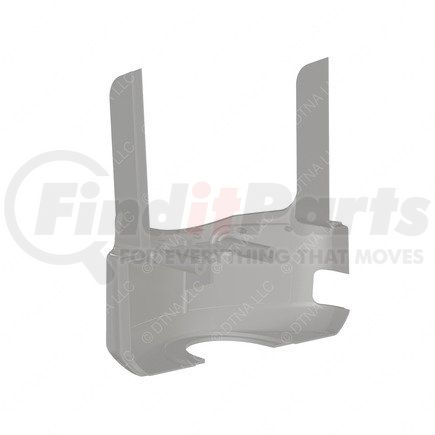 18-48257-000 by FREIGHTLINER - Steering Column Cover - Polycarbonate/ABS, Shadow Gray, 282.97 mm x 130.76 mm