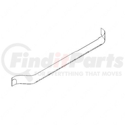 18-41804-004 by FREIGHTLINER - Sleeper Skirt - Right Side, Aluminum Alloy, 84.93 in. x 7 in., 0.05 in. THK