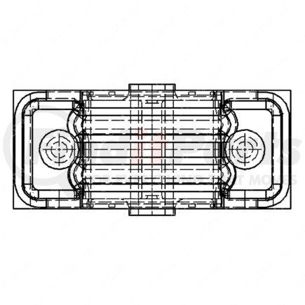 18-41503-002 by FREIGHTLINER - Engine Mount Isolator - Orange, 168.6 mm x 80 mm