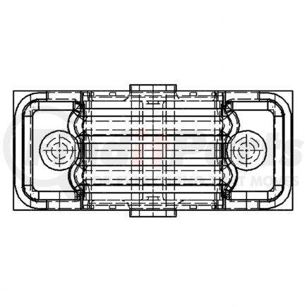 18-41503-003 by FREIGHTLINER - Engine Mount Isolator - Pink, 168.6 mm x 80 mm