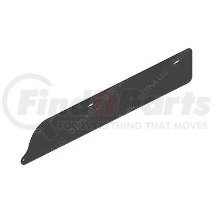 18-48513-009 by FREIGHTLINER - Side Skirt - Right Side, Black, 875.6 mm x 142.4 mm, 4.76 mm THK