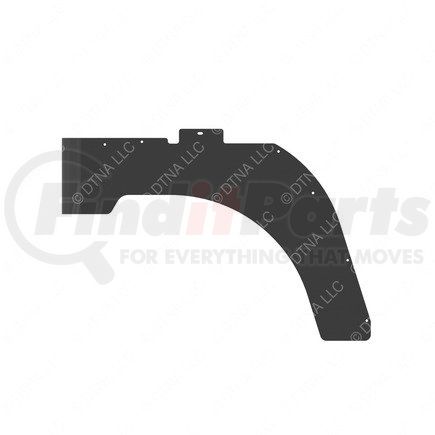 18-62834-000 by FREIGHTLINER - Engine Splash Shield - Vinyl, Black, 1633.3 mm x 858.3 mm, 4.1 mm THK