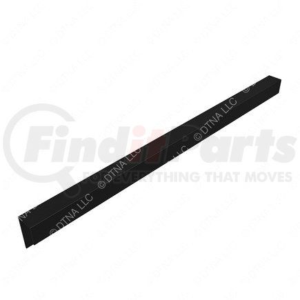 18-67711-002 by FREIGHTLINER - Floor Covering Trim - Polyvinyl Chloride, Black, 506 mm x 50 mm, 2 mm THK