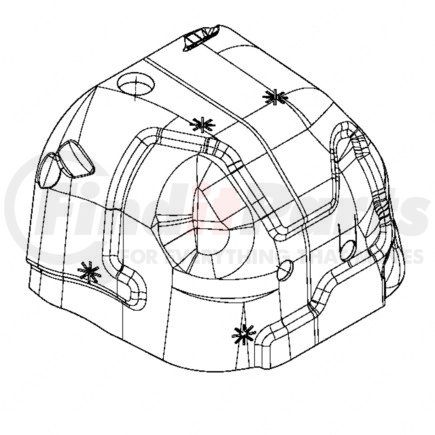 18-71813-000 by FREIGHTLINER - Thermal Acoustic Insulation - Tunnel Cover, Long, Right Hand Drive