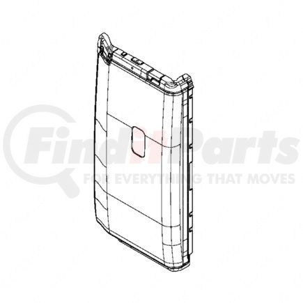 18-71492-000 by FREIGHTLINER - Side Body Panel - Left Side, Aluminum Alloy, 1771.2 mm x 939.6 mm, 1.27 mm THK