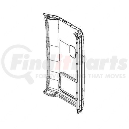 18-71492-001 by FREIGHTLINER - Side Body Panel - Right Side, Aluminum Alloy, 1.27 mm THK