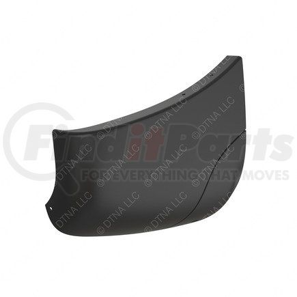 21-28725-001 by FREIGHTLINER - Bumper End Cap - Right Side, Polyether Ester, Silhouette Gray