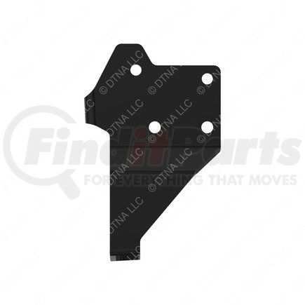 21-28753-000 by FREIGHTLINER - Bumper Mounting Bracket - Left Side, Steel, Black, 0.31 in. THK