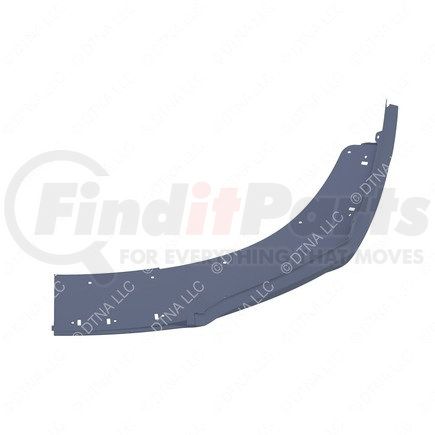 21-28980-008 by FREIGHTLINER - Bumper End - Thermoplastic Olefin, Gray, 1215.79 mm x 844.01 mm