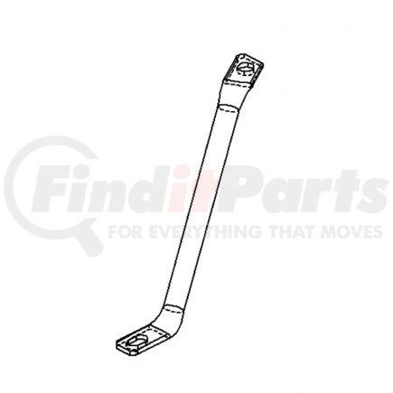 21-25540-001 by FREIGHTLINER - Bumper Strut - Steel, 344.1 mm x 340 mm