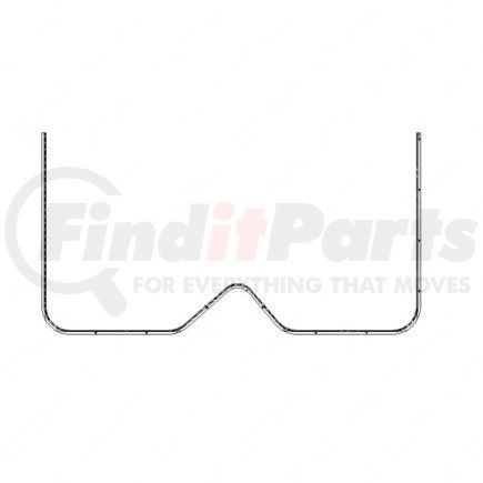 22-35977-000 by FREIGHTLINER - Sleeper Divider Curtain Track Assembly - Aluminum, Black, 1518.16 mm x 808.22 mm
