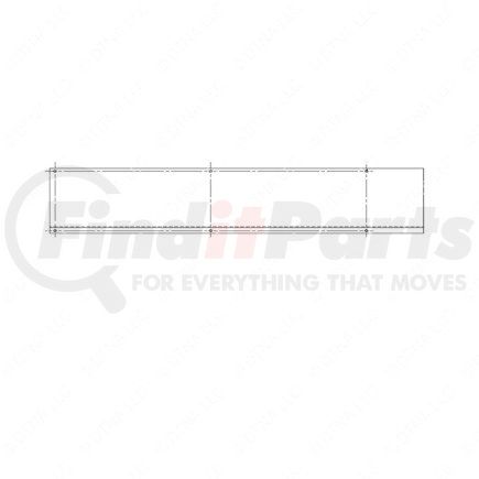 22-36138-000 by FREIGHTLINER - Air Distribution Duct - Right Side, Aluminum, 36 in. x 3.06 in., 0.08 in. THK