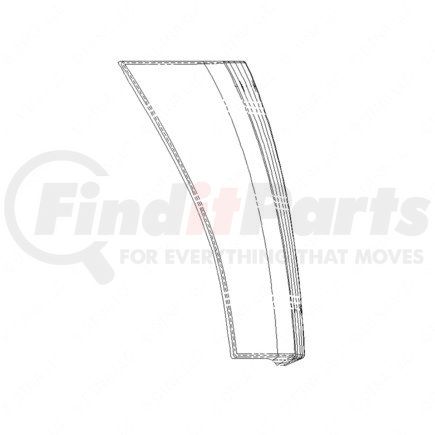 Freightliner 22-37014-000 Truck Quarter Fender Truck Quarter Fender - Left Side, 3.2 mm THK