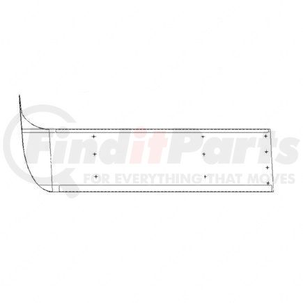 22-38825-000 by FREIGHTLINER - Sun Visor - Material