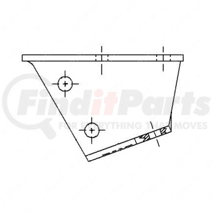 22-39264-000 by FREIGHTLINER - Truck Fairing Mounting Bracket - Aluminum, 4.77 mm THK