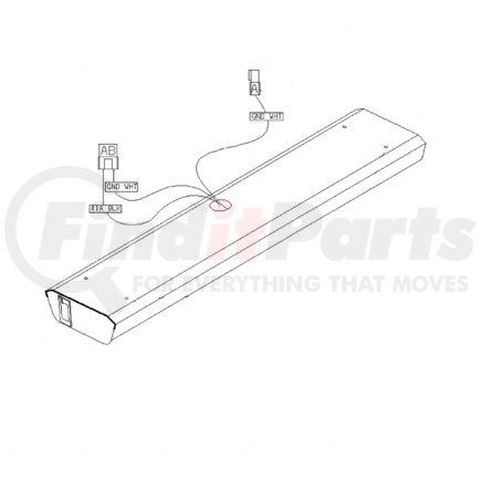 22-40189-001 by FREIGHTLINER - Interior Light - Fluorescent