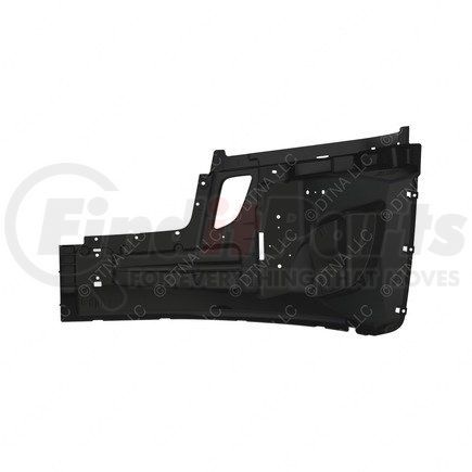 21-29099-001 by FREIGHTLINER - Bumper Cover Reinforcement - Right Side, Glass Fiber Reinforced With Polypropylene, Black