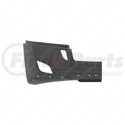 21-29100-005 by FREIGHTLINER - Bumper - Air Dam, with Light Cutouts, Gray, Right Hand