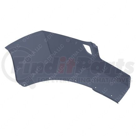 21-29100-008 by FREIGHTLINER - Bumper - Fascia, Gray, Left Hand