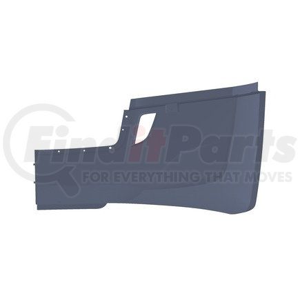21-29100-009 by FREIGHTLINER - Bumper - Fascia, Gray, Right Hand
