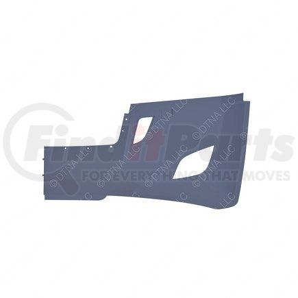 21-29100-013 by FREIGHTLINER - Bumper - Fascia, with Light Cutouts, Gray, Right Hand