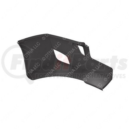 21-29100-028 by FREIGHTLINER - Bumper - Fairing, with Light Cutouts, Gray, Left Hand
