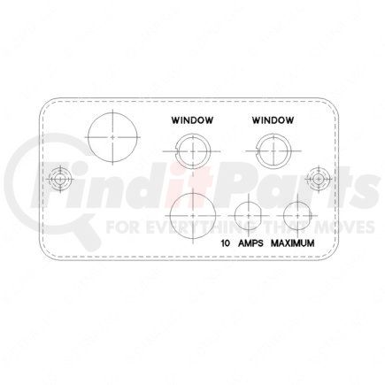 22-26149-025 by FREIGHTLINER - Instrument Panel Assembly - Accessory, LTR/Right Hand Side, Electrical