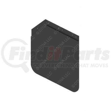 22-46677-004 by FREIGHTLINER - Mud Flap - Symplastic, 609.6 mm x 609.6 mm, 4.8 mm THK