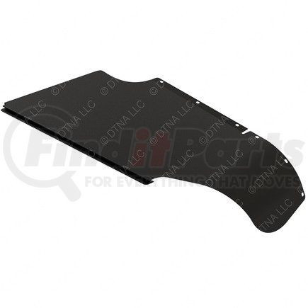 22-47532-005 by FREIGHTLINER - Cab Extender Fairing Tab Trim - Right Side, Aluminum, 1.6 mm THK