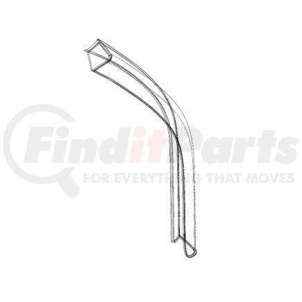 22-44792-000 by FREIGHTLINER - Fender Extension Panel - EPDM (Synthetic Rubber), Charcoal Gray
