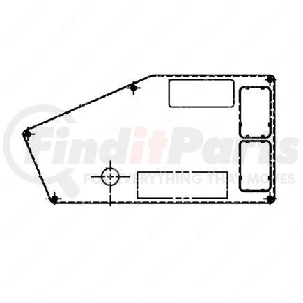 22-44987-019 by FREIGHTLINER - Instrument Panel Assembly - Auxiliary Gauge, 1-Brake Valve