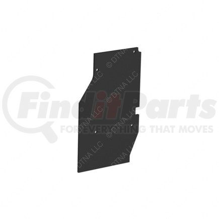 22-44715-001 by FREIGHTLINER - Mud Flap - Left Side, Symplastic, Black, 831.8 mm x 508 mm