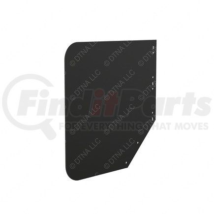 22-45361-001 by FREIGHTLINER - Mud Flap - Right Side, Rubber, 609.6 mm x 609.6 mm