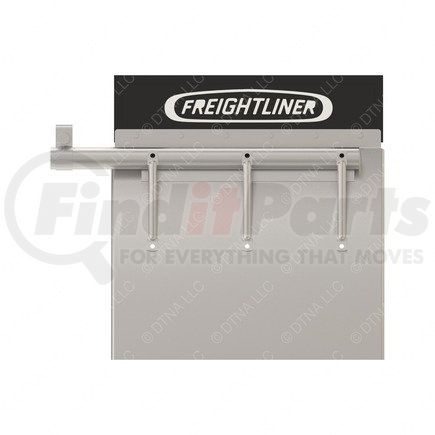22-45686-001 by FREIGHTLINER - Truck Quarter Fender - Right Side, Stainless Steel, 757 mm x 200.16 mm, 1.52 mm THK