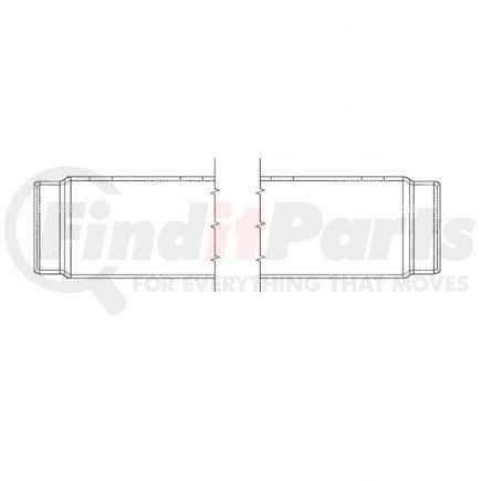 22-53609-229 by FREIGHTLINER - Running Board Side Skirt - Aluminum, 1524 mm x 28 mm, 2.03 mm THK