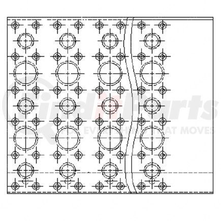 22-53610-333 by FREIGHTLINER - Sleeper Cabinet Step Tread - Left Side, Aluminum, 1694 mm x 209 mm, 2.03 mm THK